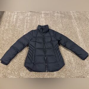 Athleta Black Puffer Coat